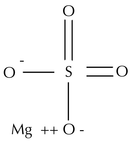 magnesium sulfate structure